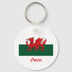 Owen Welsh Flag Key Ring