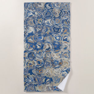 Owens Lake Abstract 2, 2018 (photo) SVP Images Beach Towel