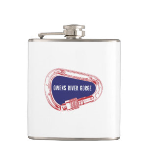 Owens River Gorge Climbing Carabiner Hip Flask