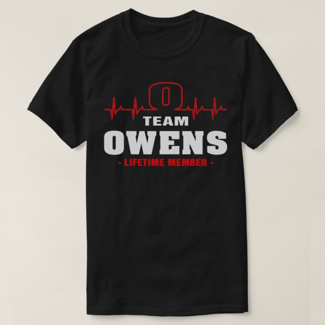Owens Surname last name Family team Owens lifetime T-Shirt (Design Front)