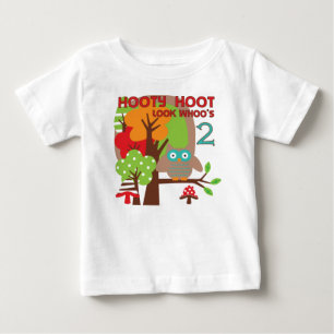Owl 2nd Birthday T-shirts and Gifts