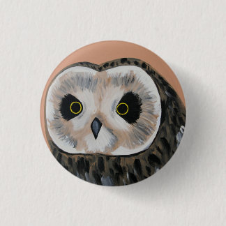 Owl 3 Cm Round Badge