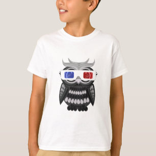 Owl - 3D Glasses T-Shirt