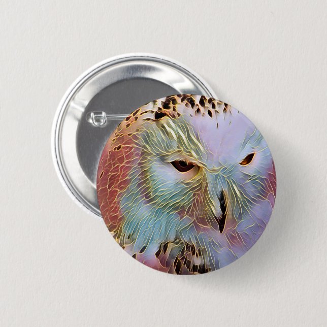 OWL 6 CM ROUND BADGE (Front & Back)