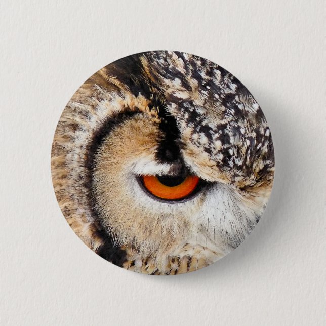 OWL 6 CM ROUND BADGE (Front)