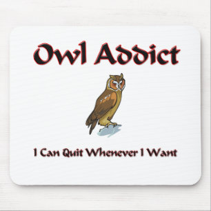 Owl Addict Mouse Mat