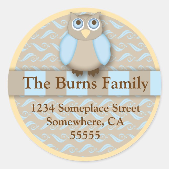 Owl Address Label (Front)
