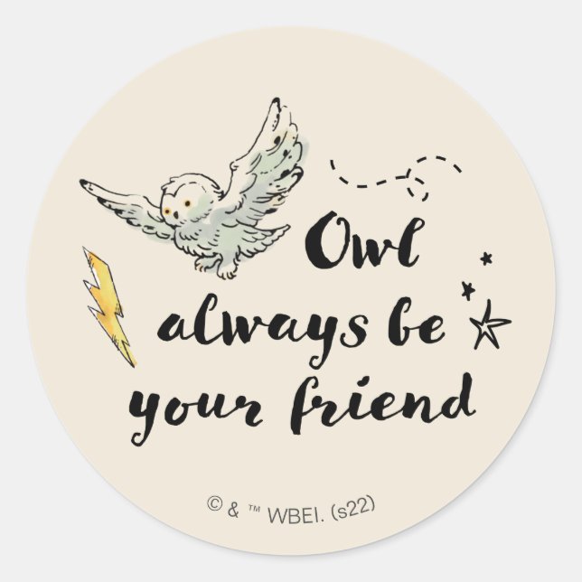 Owl Always Be Your Friend Classic Round Sticker (Front)