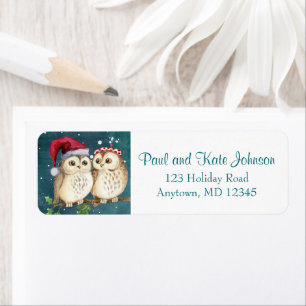 Owl Always Love You Cute Christmas Return Address