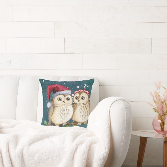 Owl Always Love You | Cute Winter Christmas Cushion (Couch)