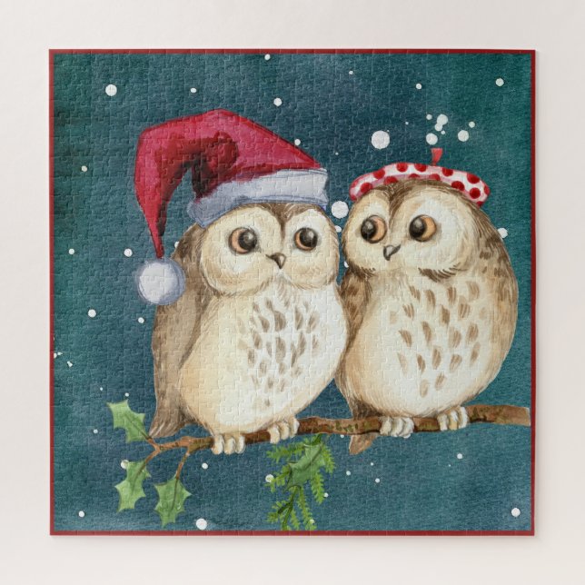 Owl Always Love You | Cute Winter Christmas Gift Jigsaw Puzzle (Vertical)