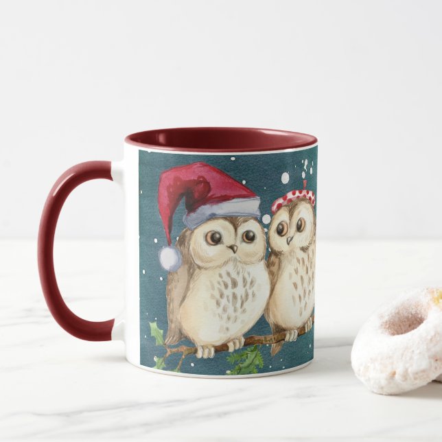 Owl Always Love You | Cute Winter Christmas Gift Mug (With Donut)