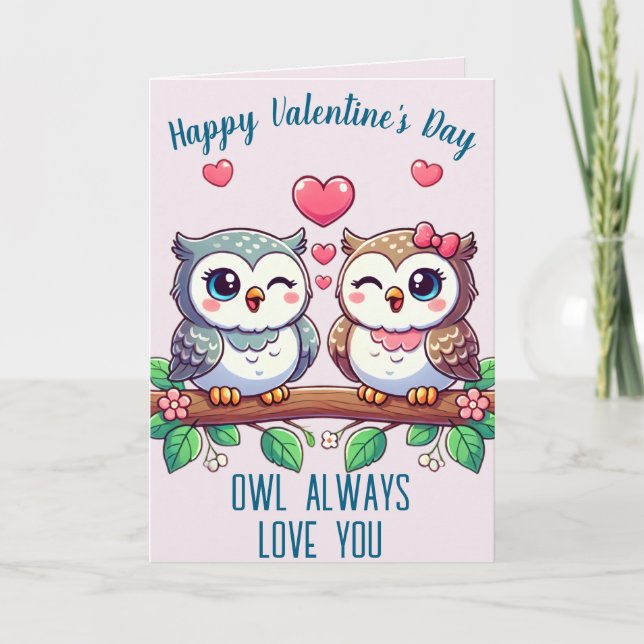 Owl Always Love You Holiday Card (Front)