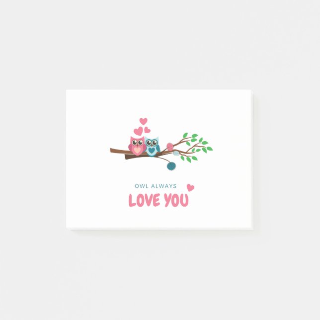 owl always love you post-it notes (Front)