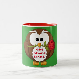 Owl Always Love You Theme Two-Tone Coffee Mug
