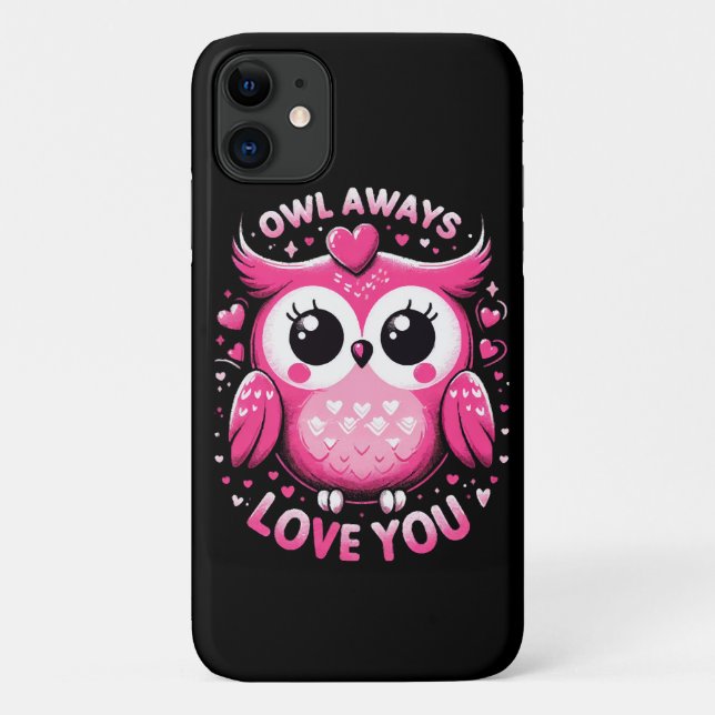 Owl Always Love You - Valentines Day Case-Mate iPhone Case (Back)