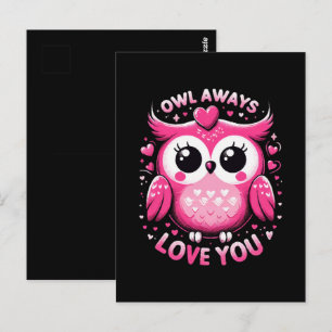 Owl Always Love You - Valentines Day Postcard