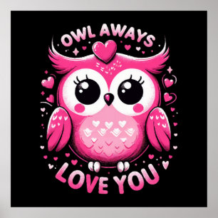 Owl Always Love You - Valentines Day Poster