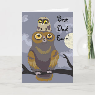 Owl and Baby Father's Day Card