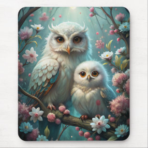 Owl and Baby Mouse Mat