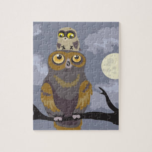 Owl and Baby~puzzle Jigsaw Puzzle