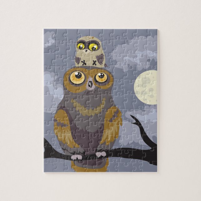 Owl and Baby~puzzle Jigsaw Puzzle (Vertical)