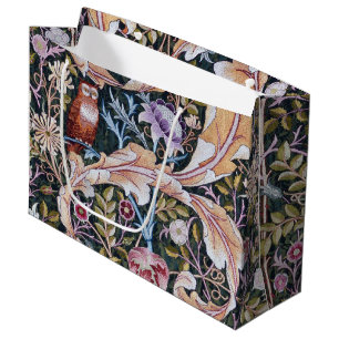 Owl and Flowers, William Morris Large Gift Bag