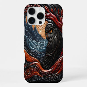 Owl and Mountains in a Vibrant Natural Landscape iPhone 16 Pro Max Case