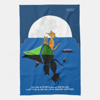 Owl and Pussycat Hand Towel