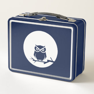 Owl and the Moon Metal Lunch Box