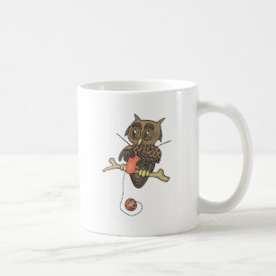 owl and yarn knifty knitter coffee mug