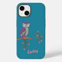Owl Art at Night Illustration Personalised