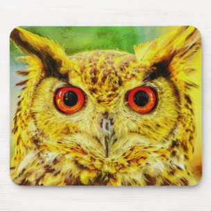 Owl Art Mouse Mat