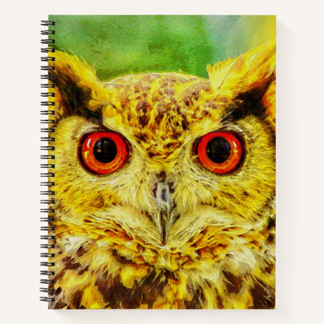 Owl Art Notebook (Front)