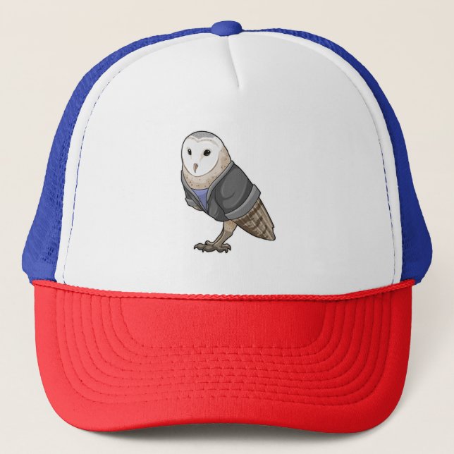 Owl as Secretary Trucker Hat (Front)
