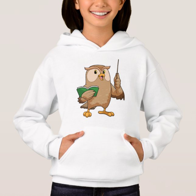 Owl as Teacher with Book & Pointer (Front)