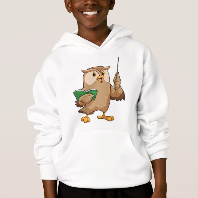 Owl as Teacher with Book & Pointer (Front)