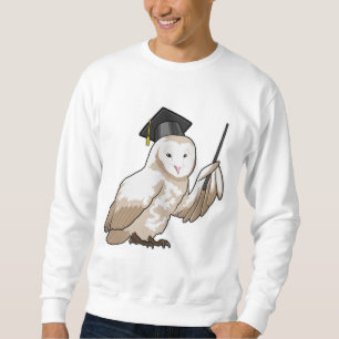 Owl as Teacher with Pointer Sweatshirt