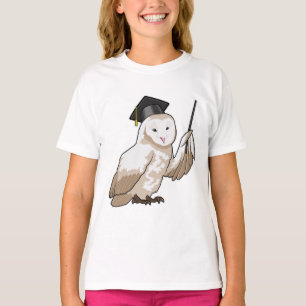 Owl as Teacher with Pointer T-Shirt