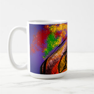 Owl autumn fly  coffee mug