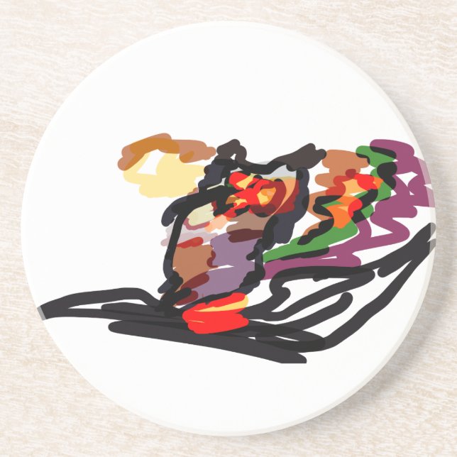 Owl autumn  joy fall coaster (Front)