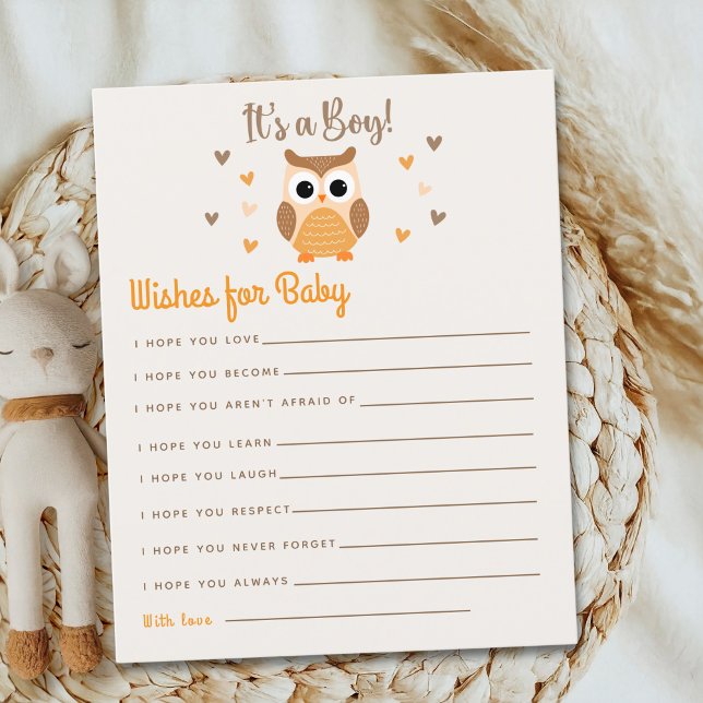 Owl Baby Shower Boy Boho Style (Creator Uploaded)