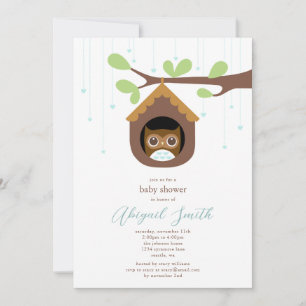 Owl Baby Shower Invitation