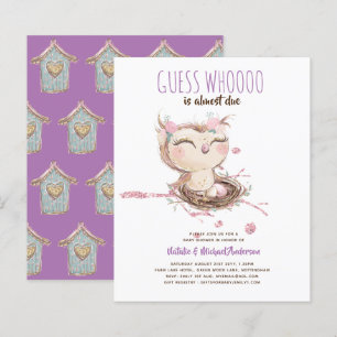 Owl Baby Thank You Gift Tags Favours Boy Girl
