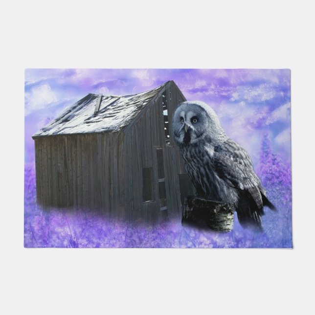 Owl Barn Shed Doormat (Front)