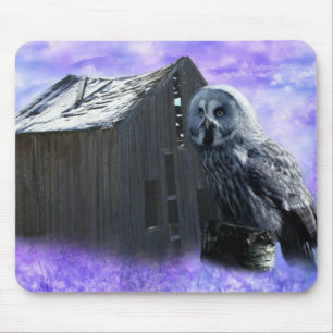 Owl Barn Shed Mouse Mat
