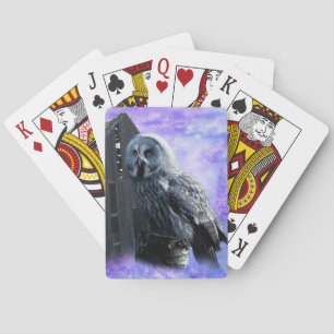 Owl Barn Shed Playing Cards
