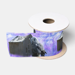 Owl Barn Shed Satin Ribbon