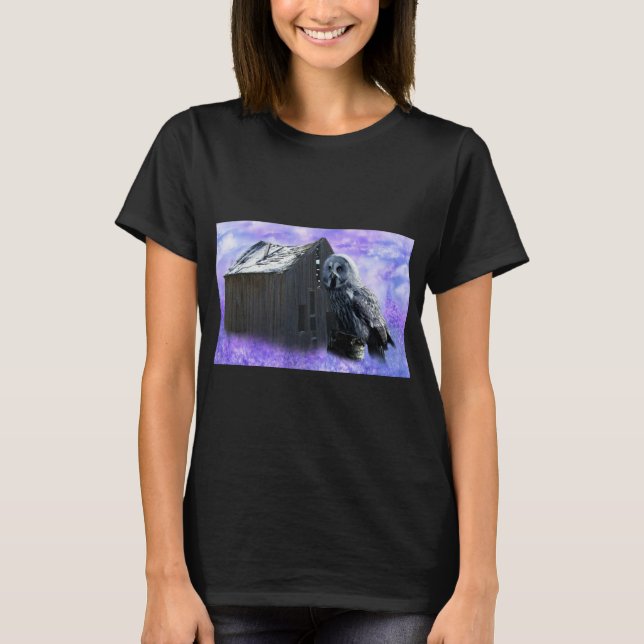 Owl Barn Shed T-Shirt (Front)