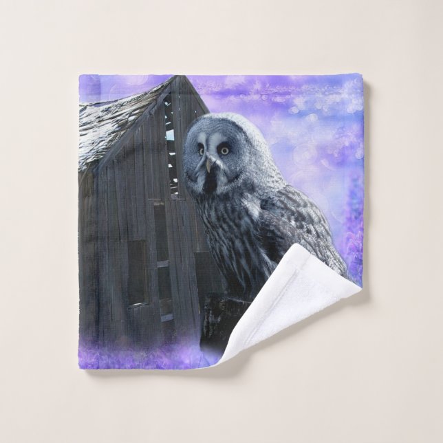 Owl Barn Shed Wash Cloth (Wash Cloth)